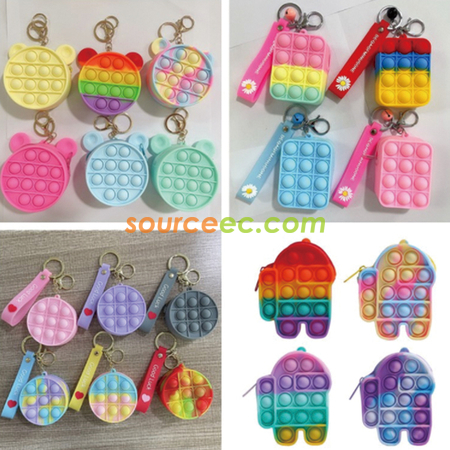 Customization Pop It Keychain Promotional Products