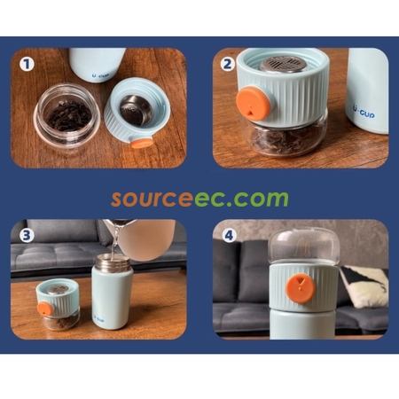 Customization Portable Thermal Mug with Infuser Promotional Products