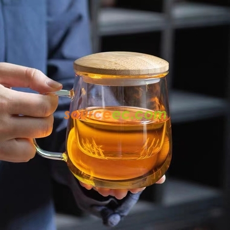 Customization Glass Cup with Infuser Promotional Products
