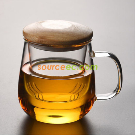 Customization Glass Cup with Infuser Promotional Products