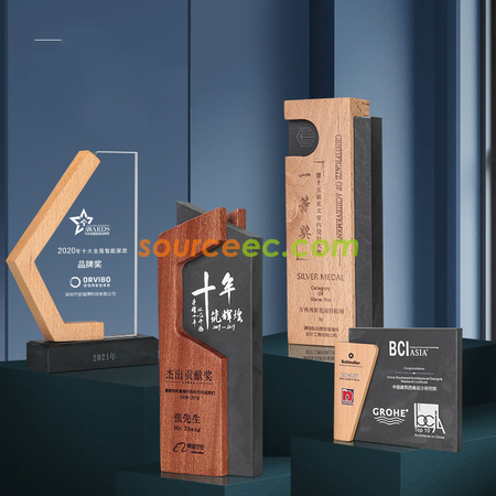 Customization Wood Inkstone Trophy Promotional Products