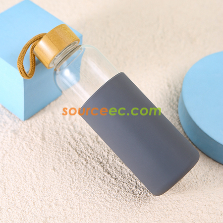 Customization Glass with Bamboo Lid Promotional Products