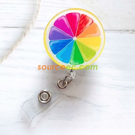 Customization Color Printing Acrylic Retractable Buckle Promotional Products