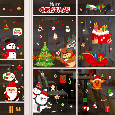 Customization Christmas Static Stickers Promotional Products