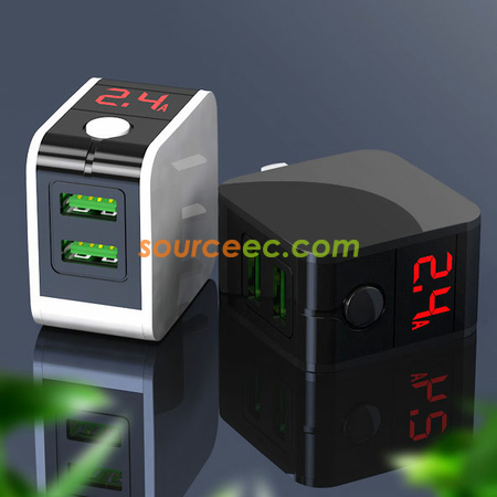 Customization Dual-USB Travel Adapter Promotional Products