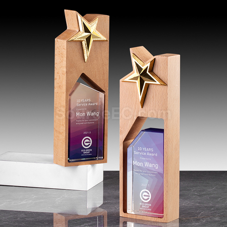 Customization Wooden Crystal Trophy Promotional Products