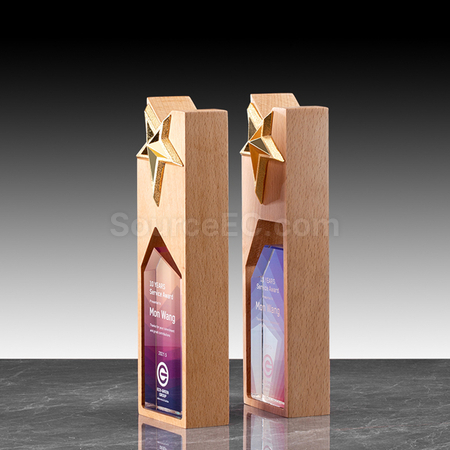 Customization Wooden Crystal Trophy Promotional Products