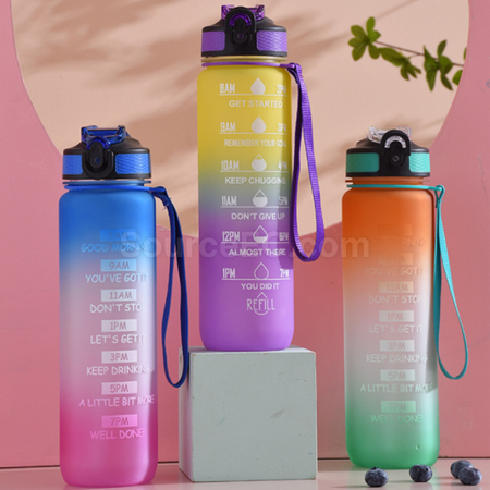 Customization 1000ML Frosted Portable Water Bottle Promotional Products