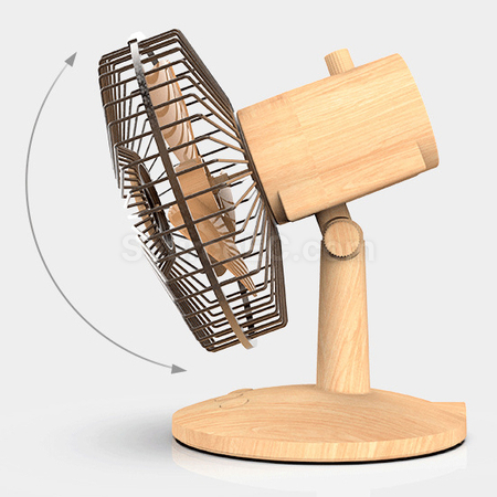 Customization Wood Grain Mini Fan Promotional Products