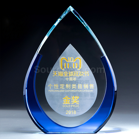 Customization Water Drop Award Promotional Products