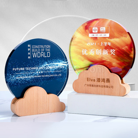 Customization Colorful Crystal Trophy Promotional Products