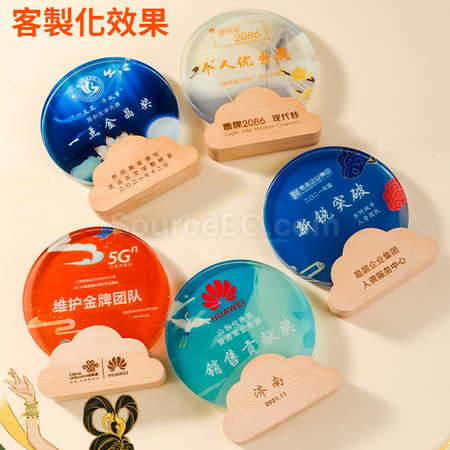 Customization Colorful Crystal Trophy Promotional Products