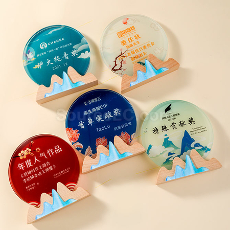 Customization Colorful Crystal Trophy Promotional Products