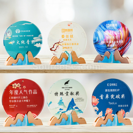 Customization Colorful Crystal Trophy Promotional Products
