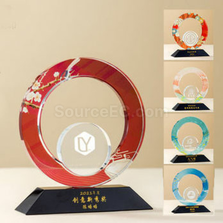 Customization Colorful Crystal Trophy Promotional Products