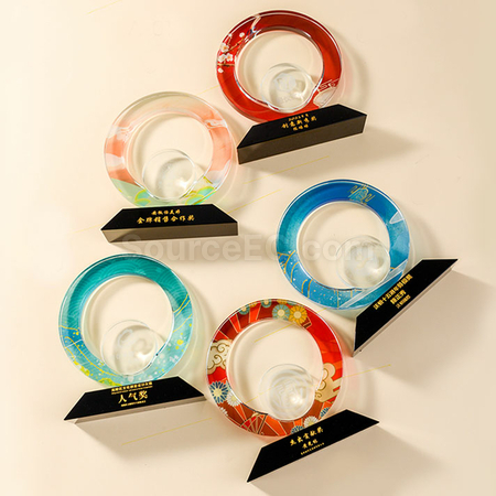 Customization Colorful Crystal Trophy Promotional Products