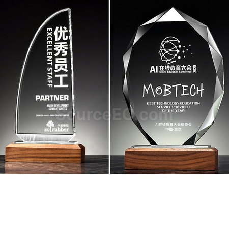Customization Crystal Trophy Promotional Products