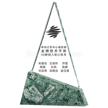 Customization Creative Triangle Marble Award Promotional Products