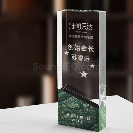 Customization Marble Creative Crystal Seat Promotional Products