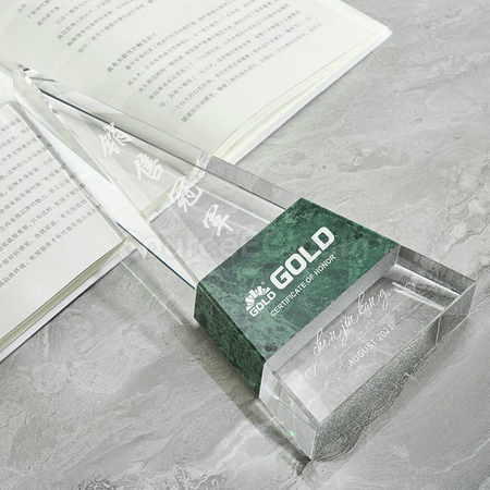 Customization Creative Marble Crystal Seat Promotional Products