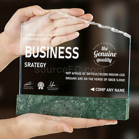 Customization Creative Marble Crystal Seat Promotional Products