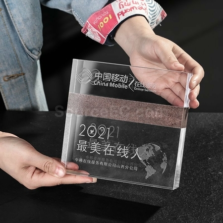 Customization Creative Marble Crystal Seat Promotional Products
