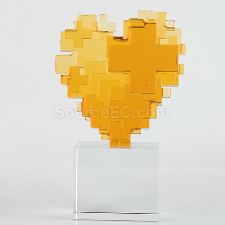 Customization Colored Glaze Crystal Trophy Promotional Products
