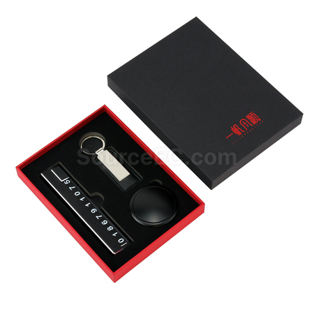 Customization Parking Key Chain Solid Fragrance Gift Box Set Promotional Products