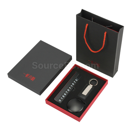 Customization Parking Key Chain Solid Fragrance Gift Box Set Promotional Products