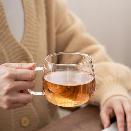 Customization Zhaocai Cat Glass Tea Cup Promotional Products