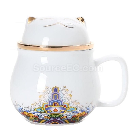 Customization Zhaocai Cat Tea Cup Promotional Products