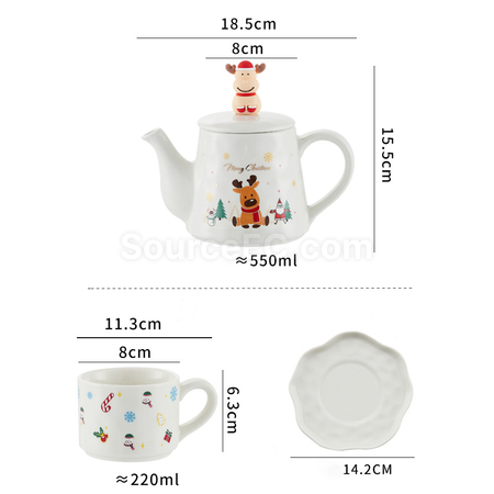 Customization Christmas Ceramic Cup Set Promotional Products