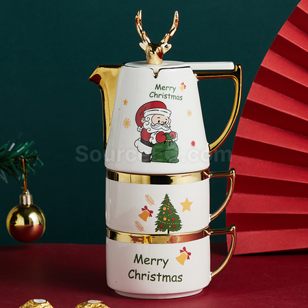 Customization Christmas Ceramic Cup Set Promotional Products