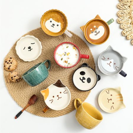 Customization Kawaii Japanese Mug with Lid Promotional Products