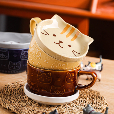 Customization Kawaii Japanese Mug with Lid Promotional Products