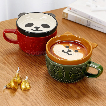Customization Kawaii Japanese Mug with Lid Promotional Products