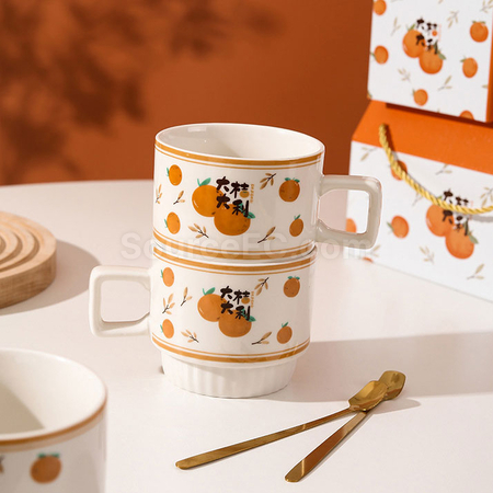 Customization Big Fortuue Towel and Coffee Cup Set Promotional Products