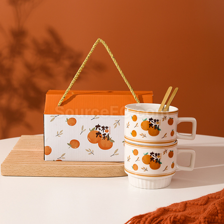 Customization Big Fortuue Towel and Coffee Cup Set Promotional Products