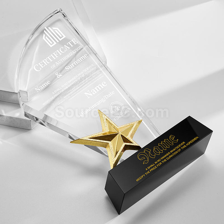 Customization Crystal Trophy Promotional Products