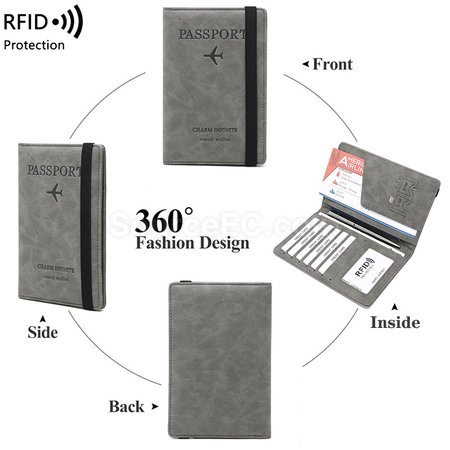 Customization Pu RFID Passport Case Promotional Products