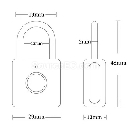 Customization Fingerprint Travel Lock Promotional Products