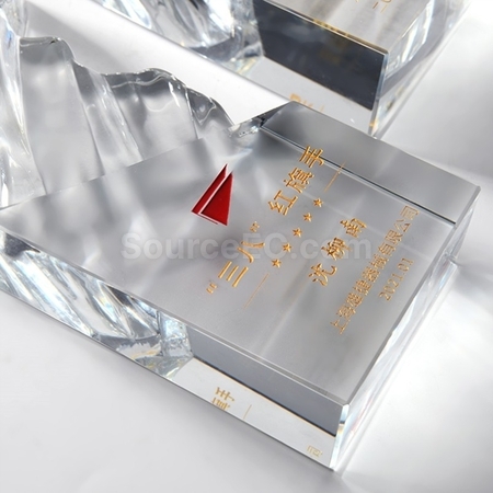 Customization Water Wave Crystal Trophy Promotional Products