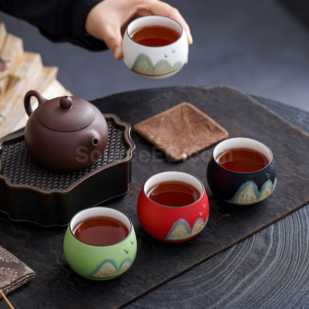 Customization Ceramic Tea Mug Gift Set Promotional Products
