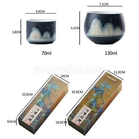 Customization Ceramic Tea Mug Gift Set Promotional Products