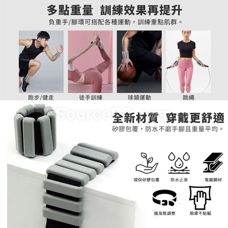 Customization Wrist & Ankle Weights Silicone Bracelet Promotional Products