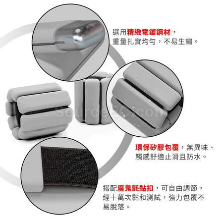 Customization Wrist & Ankle Weights Silicone Bracelet Promotional Products