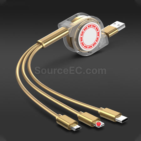 Customization One For Three Charging Cables Promotional Products