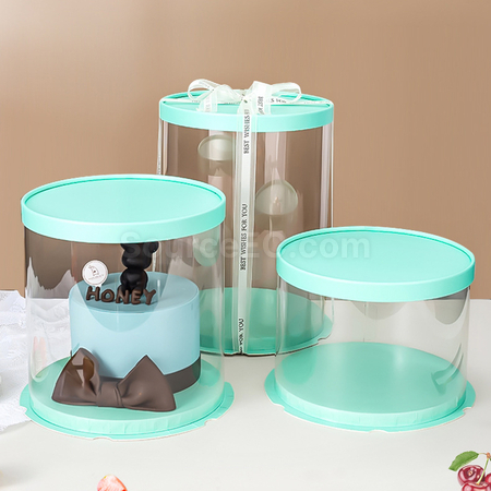 Customization Fully transparent cake packaging box Promotional Products