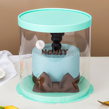 Customization Fully transparent cake packaging box Promotional Products