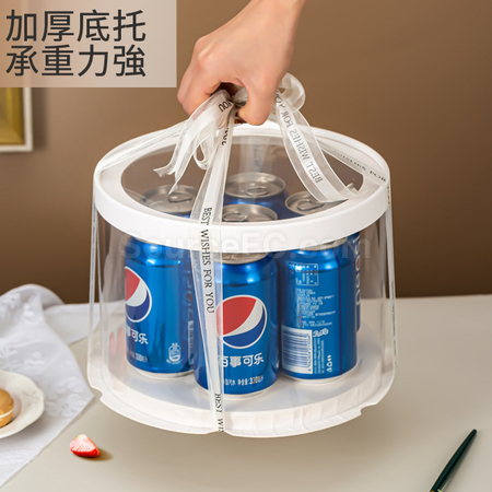 Customization Fully transparent cake packaging box Promotional Products